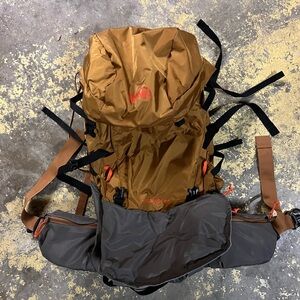 Men's Brown and Gray Backpack